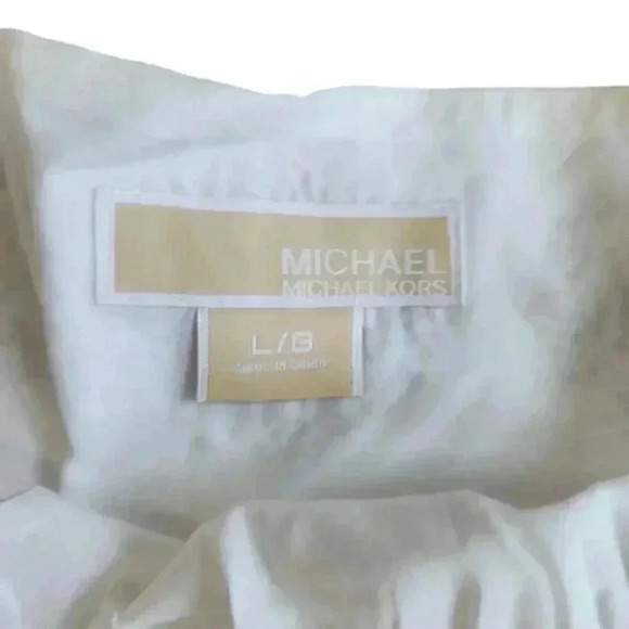 MICHAEL Michael Kors sequin peasant style boho cami  top size L - Picture 4 of 5